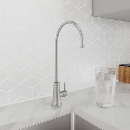 Elkay Drinkng Wtr Fct Lustrous Steel w/71300C WaterSentry PFAS, Lead, Microplast NSF/ANSI Certified Filter LKAV71FLS